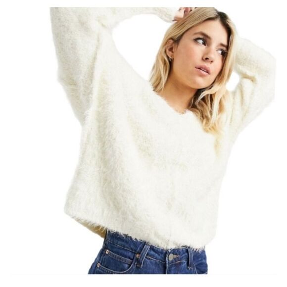 NWOT Free People Flurry Pullover Sweater Size Medium - Picture 1 of 9